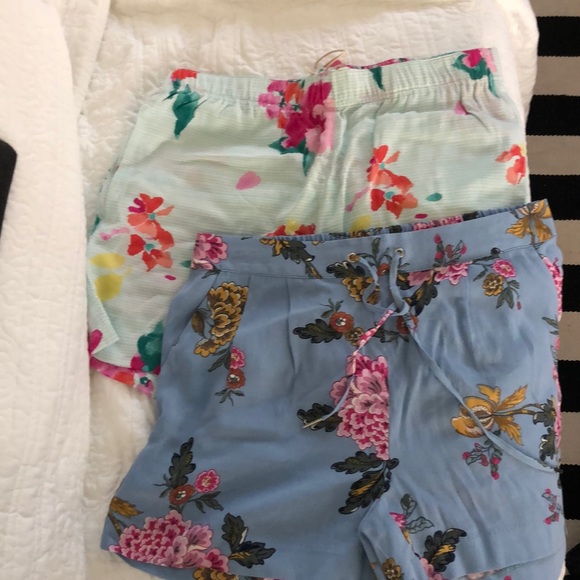 Joules Pants - Shorts, dressy flowered, 2 pair